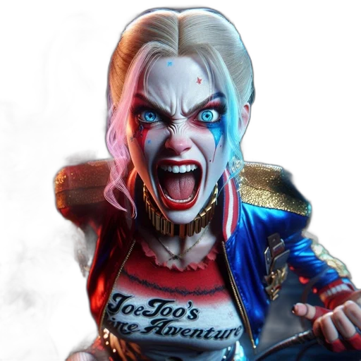 face, concept art, comic book art, 3d render transparent PNG cut-out