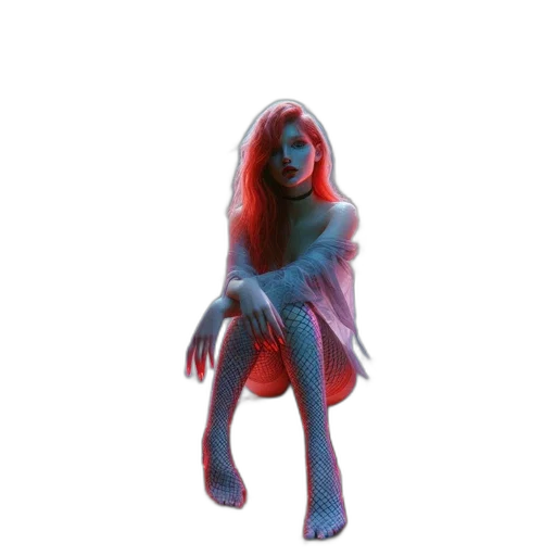 dress, creature, hair, jacket transparent PNG cut-out