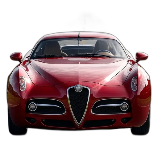 car, face, 3d render, photorealistic transparent PNG cut-out