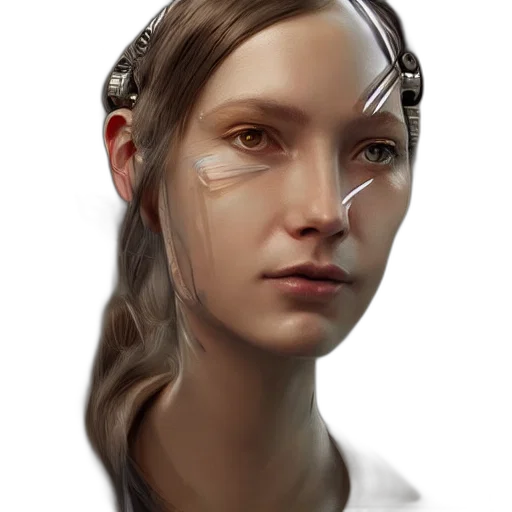 face, robot, mask, staff transparent PNG cut-out