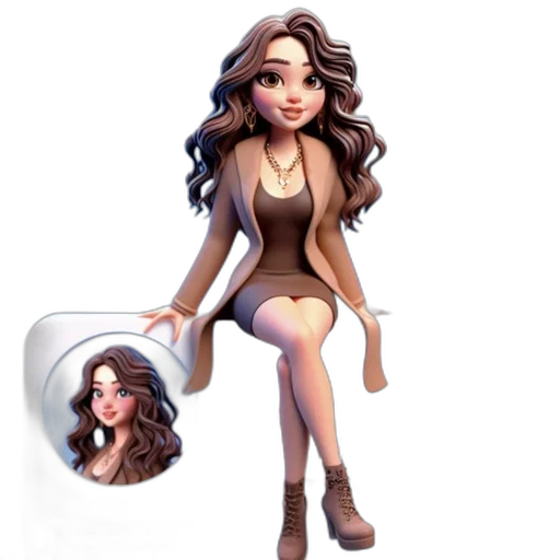 dress, staff, jewelry, concept art transparent PNG cut-out