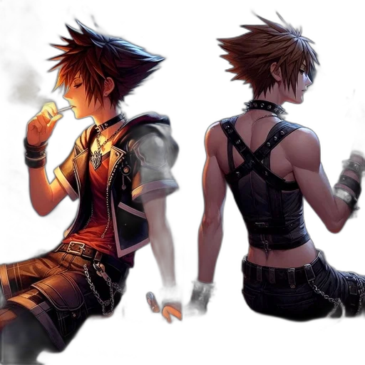 concept art, fantasy art, watercolor, pixel art transparent PNG cut-out