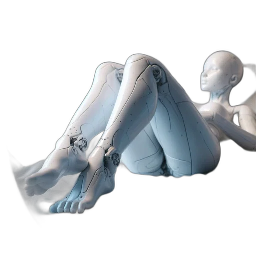 robot, furniture, concept art, 3d render transparent PNG cut-out