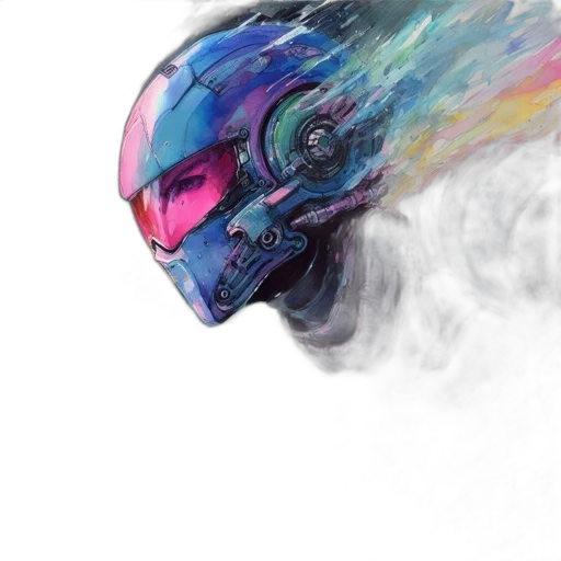 mask, robot, face, jacket transparent PNG cut-out