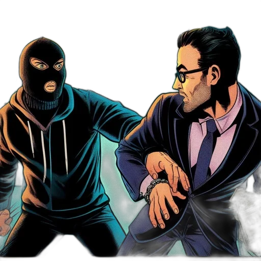 jacket, mask, comic book art, concept art transparent PNG cut-out