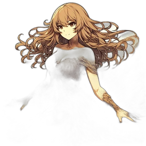 dress, hair, crown, mask transparent PNG cut-out