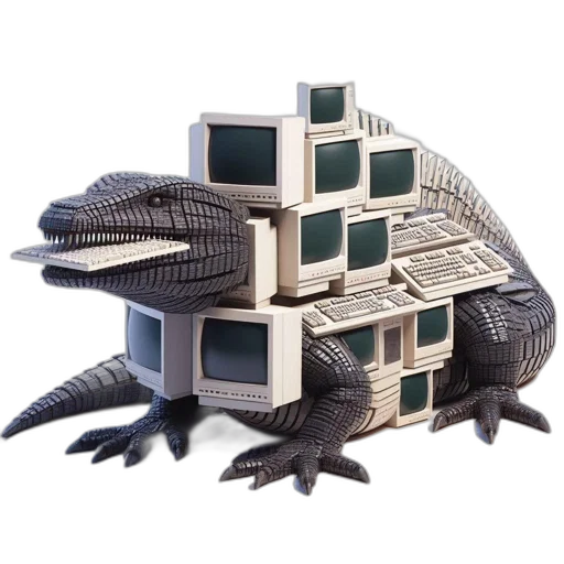 dragon, robot, furniture, creature transparent PNG cut-out