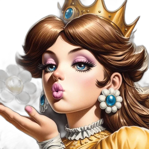 crown, jewelry, face, fantasy art transparent PNG cut-out