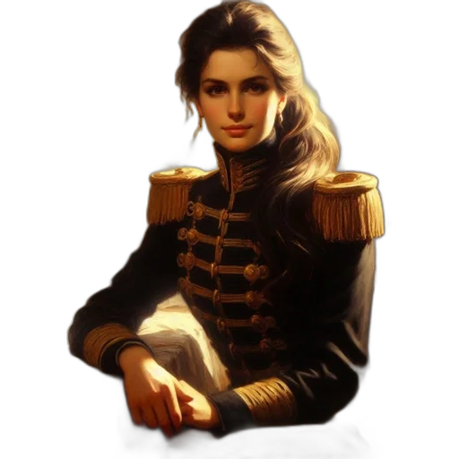 crown, jacket, face, staff transparent PNG cut-out