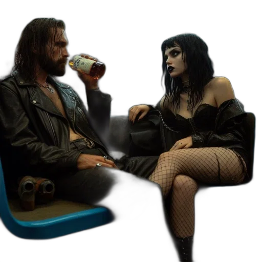 furniture, cyberpunk, concept art, vaporwave transparent PNG cut-out