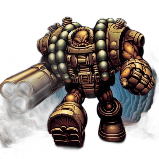 robot, weapon, staff, concept art transparent PNG cut-out
