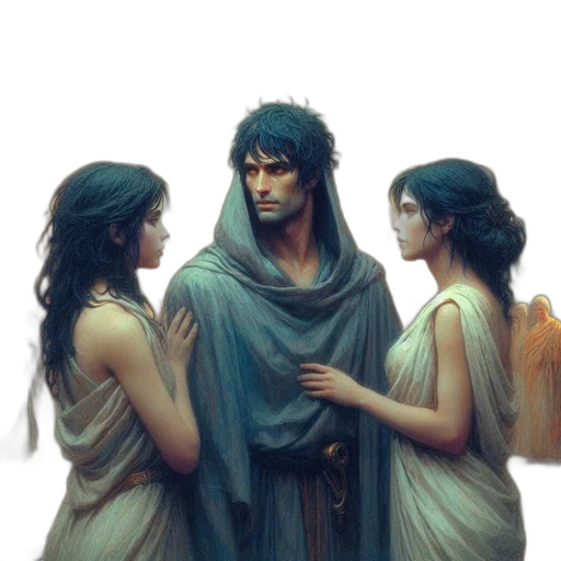 fantasy art, concept art, comic book art, photorealistic transparent PNG cut-out