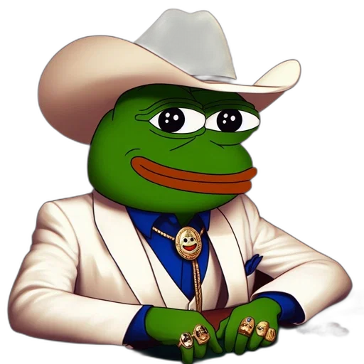 hat, anthropomorphic, frog, wearing transparent PNG cut-out