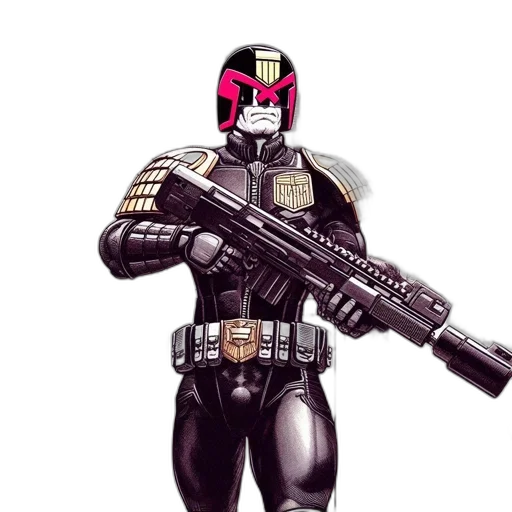 robot, weapon, concept art, comic book art transparent PNG cut-out