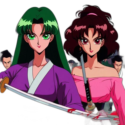 sword, weapon, vaporwave, anime transparent PNG cut-out