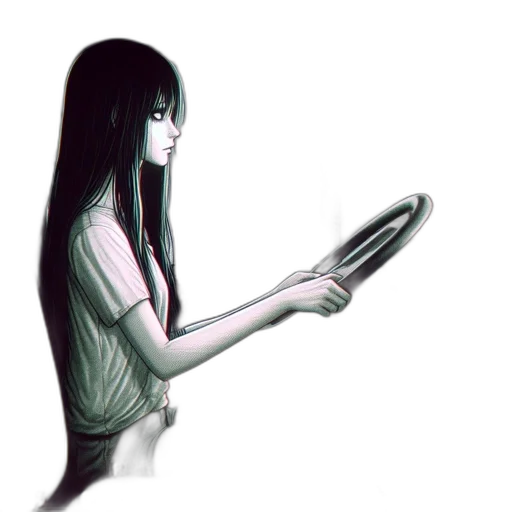 hair, robot, creature, mask transparent PNG cut-out