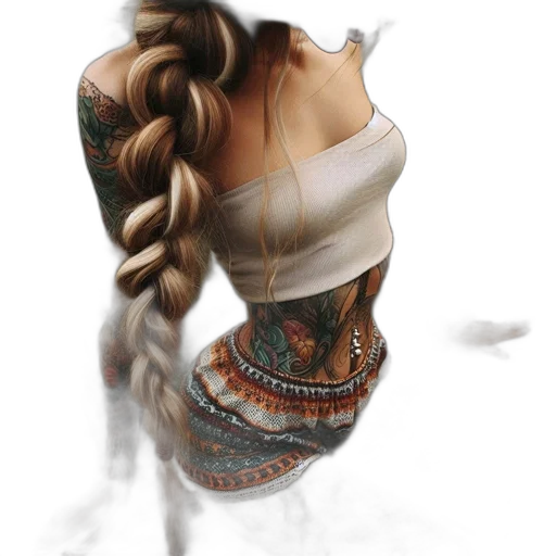 dress, hair, jewelry, hat transparent PNG cut-out