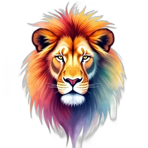 animal, fantasy art, photorealistic, watercolor transparent PNG cut-out