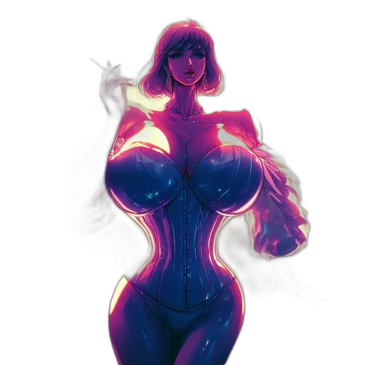 dress, robot, concept art, comic book art transparent PNG cut-out