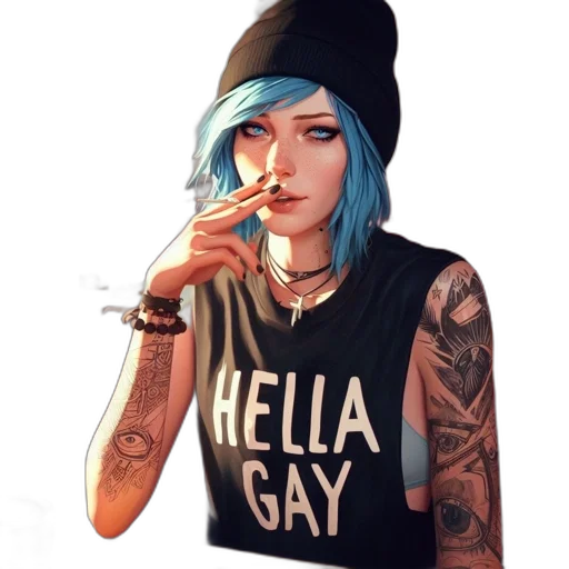 hat, jacket, face, jewelry transparent PNG cut-out