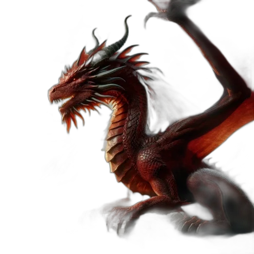 dragon, staff, creature, sword transparent PNG cut-out