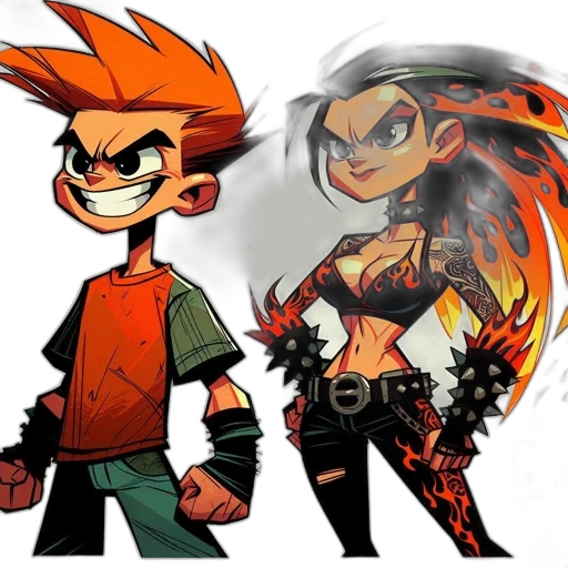 concept art, comic book art, cartoon, pixel art transparent PNG cut-out