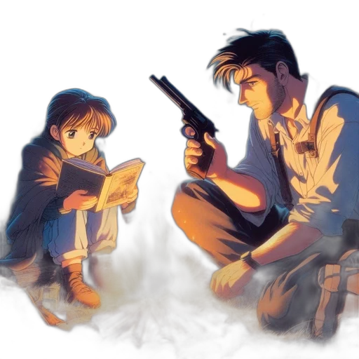 weapon, concept art, anime, watercolor transparent PNG cut-out