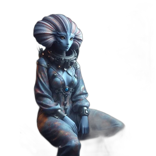 robot, mask, creature, staff transparent PNG cut-out