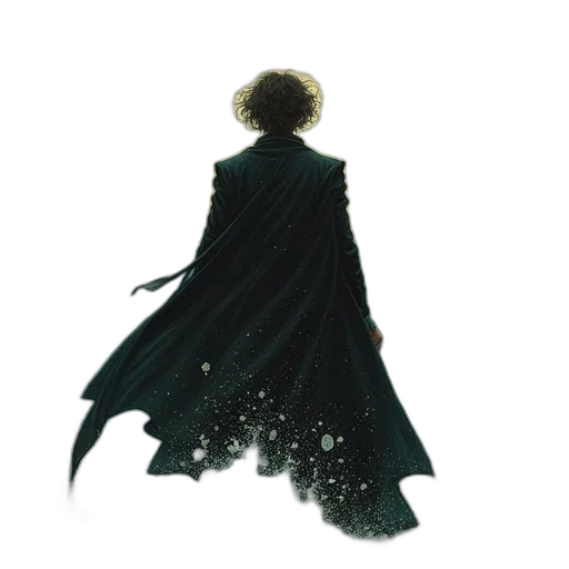 dress, jacket, hair, creature transparent PNG cut-out