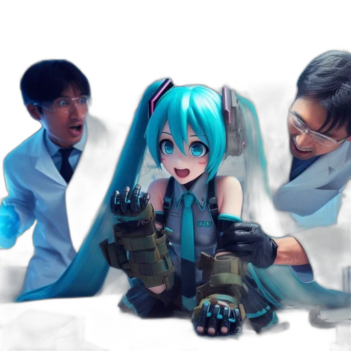 robot, weapon, staff, creature transparent PNG cut-out
