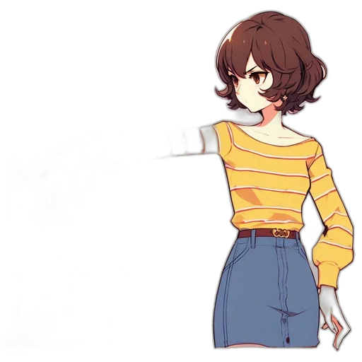 dress, jacket, hair, flower transparent PNG cut-out