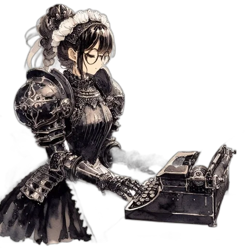 robot, weapon, sword, dress transparent PNG cut-out