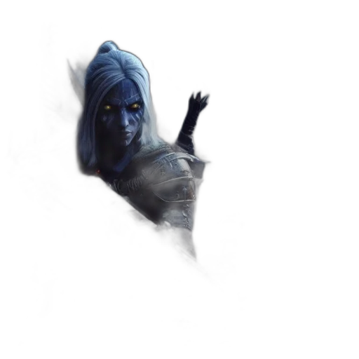 face, mask, staff, creature transparent PNG cut-out
