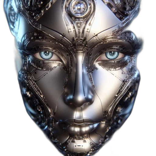 mask, jewelry, face, robot transparent PNG cut-out