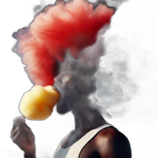 mask, food, hair, weapon transparent PNG cut-out