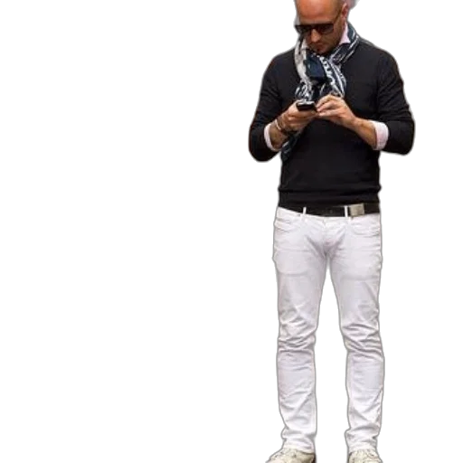 jacket, staff, shoes, robot transparent PNG cut-out