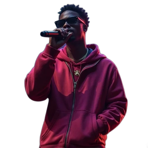 jacket, rapper, music, video transparent PNG cut-out