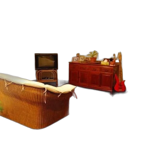 furniture, 3d render, photorealistic, cozy transparent PNG cut-out