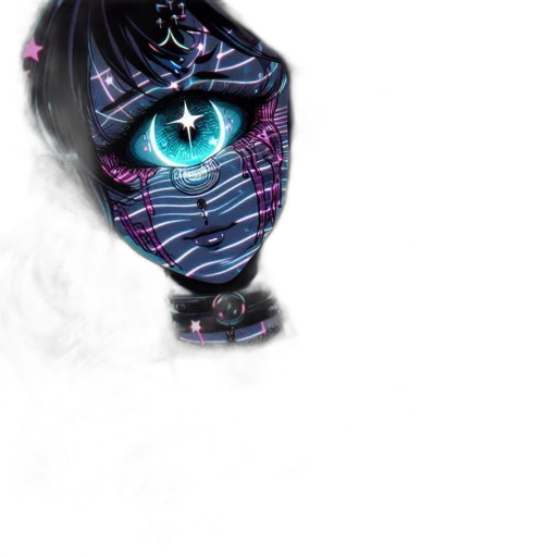 mask, robot, face, creature transparent PNG cut-out