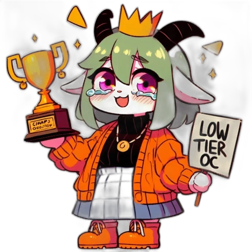 crown, staff, animal, pixel art transparent PNG cut-out