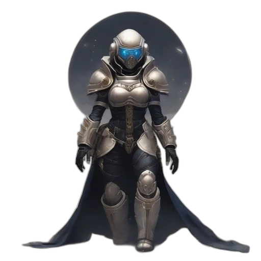 robot, sword, concept art, 3d render transparent PNG cut-out