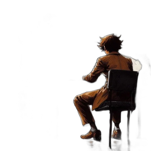 furniture, jacket, hair, robot transparent PNG cut-out