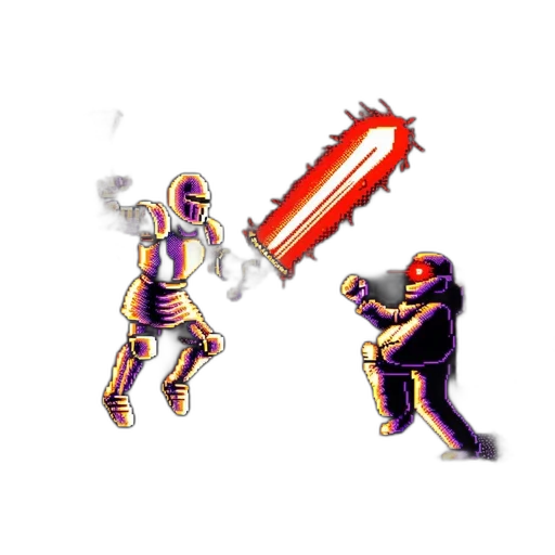 sword, weapon, staff, pixel art transparent PNG cut-out
