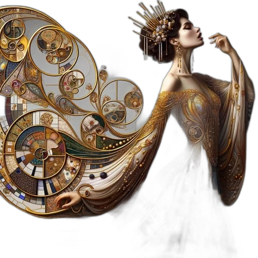 jewelry, dress, crown, fantasy art transparent PNG cut-out