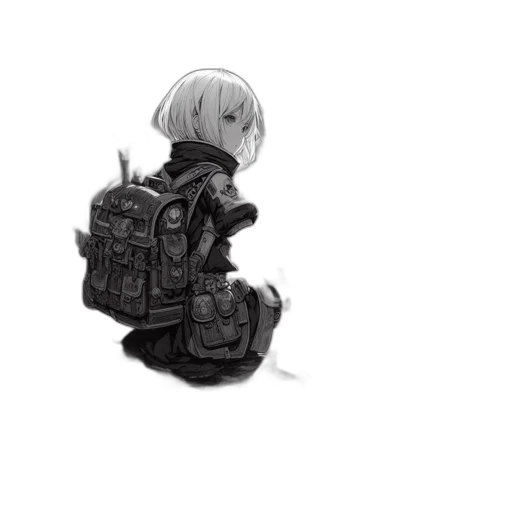 jacket, robot, weapon, creature transparent PNG cut-out