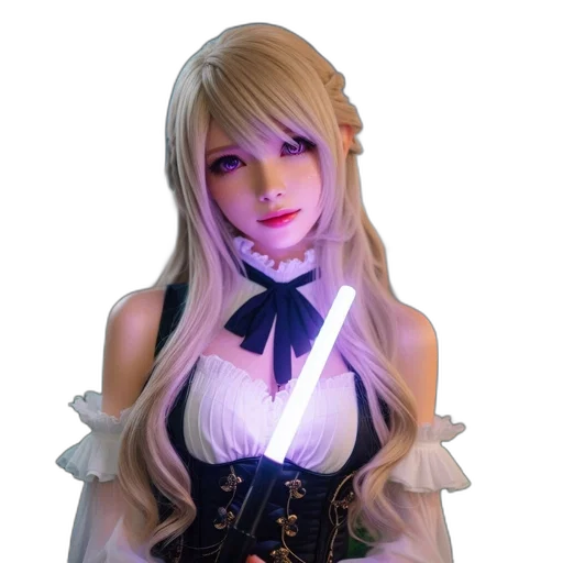 staff, 3d render, anime, fantasy art transparent PNG cut-out