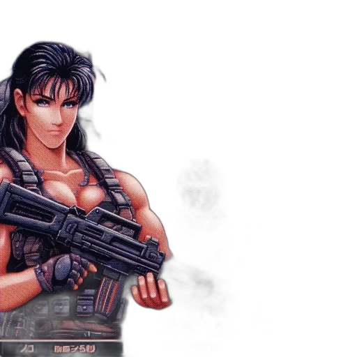 weapon, cyberpunk, concept art, pixel art transparent PNG cut-out