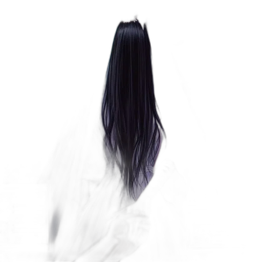 hair, dress, staff, creature transparent PNG cut-out