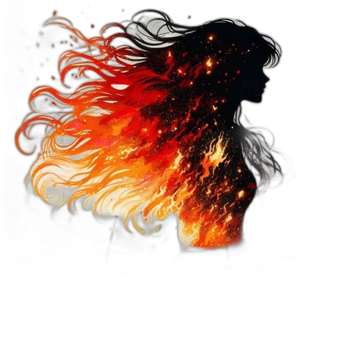 hair, dragon, mask, face transparent PNG cut-out