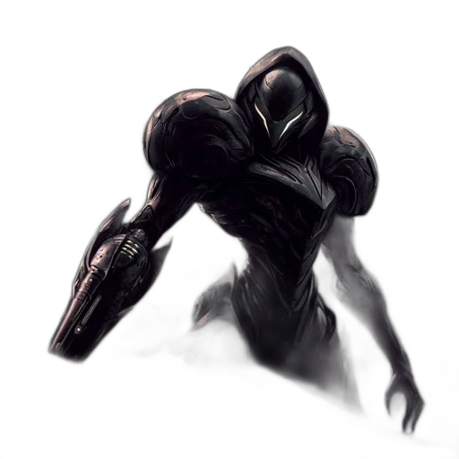 robot, creature, mask, weapon transparent PNG cut-out